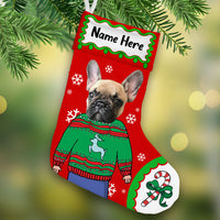 Personalized Christmas Dog Photo Stocking OB292 87O53 thumb 1