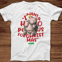 Personalized I Want A Hippopotamus For Christmas T Shirt OB281 24O32 thumb 1