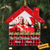 Personalized Couple First Christmas Together House Ornament OB274 23O57 thumb 1