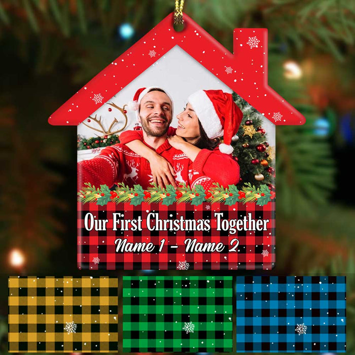Personalized Couple First Christmas Together House Ornament OB274 23O57 1