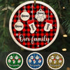 Personalized Family Dog Cat Christmas Circle Ornament OB275 81O34 1