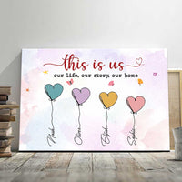 Personalized Family Heart Together Poster OB292 81O34 thumb 1