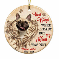Personalized Dog Cat Memo Circle Ornament OB288 30O58 thumb 1