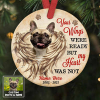 Personalized Dog Cat Memo Circle Ornament OB288 30O58 thumb 1