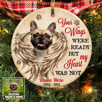 Personalized Dog Cat Memo Circle Ornament OB288 30O58 thumb 1