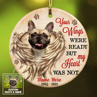 Personalized Dog Cat Memo Circle Ornament OB288 30O58 thumb 1