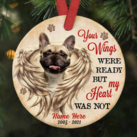 Personalized Dog Cat Memo Circle Ornament OB288 30O58 thumb 1