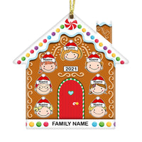 Personalized Family Gingerbread House Ornament OB293 87O53 thumb 1