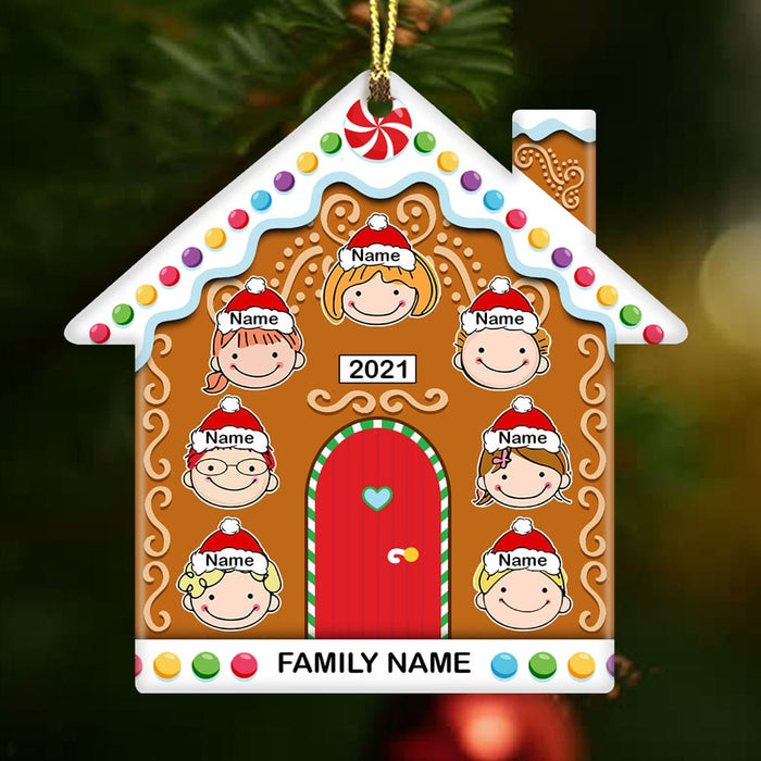 Personalized Family Gingerbread House Ornament OB293 87O53 1