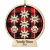 Personalized Family Christmas Snow Globe Ornament OB2811 30O58 thumb 1