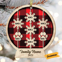 Personalized Family Christmas Snow Globe Ornament OB2811 30O58 thumb 1