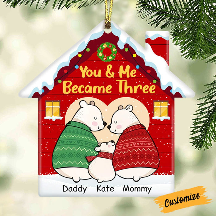 Personalized Baby First Christmas Together House Ornament OB294 87O53 1