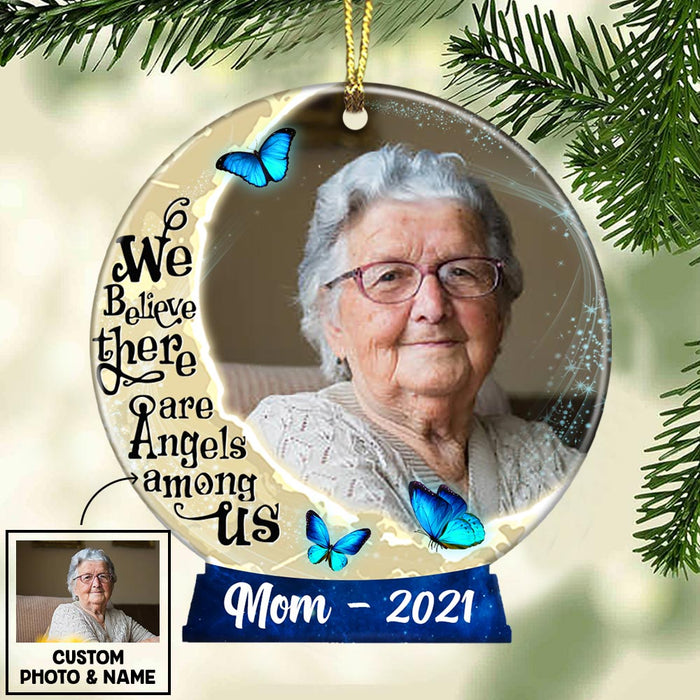 Personalized Memo Photo Family Snow Globe Ornament OB292 85O36 1