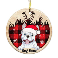 Personalized Dog Christmas Circle Ornament OB291 95O36 thumb 1