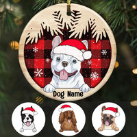 Personalized Dog Christmas Circle Ornament OB291 95O36 thumb 1