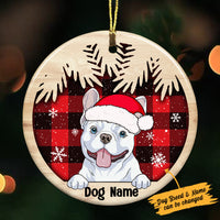 Personalized Dog Christmas Circle Ornament OB291 95O36 thumb 1