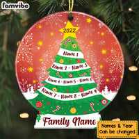 Personalized Christmas Family Tree Snow Globe Ornament OB302 26O36 thumb 1