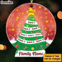 Personalized Christmas Family Tree Snow Globe Ornament OB302 26O36 thumb 1