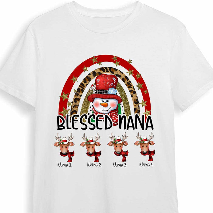 Personalized Blessed Grandma Nana Christmas T Shirt OB293 81O34 1