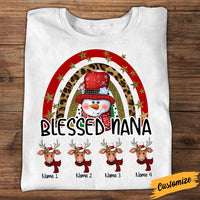 Personalized Blessed Grandma Nana Christmas T Shirt OB293 81O34 thumb 1