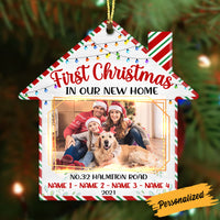Personalized Christmas Family House Ornament NB11 26O36 thumb 1
