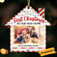 Personalized Christmas Family House Ornament NB11 26O36 thumb 1