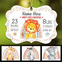 Personalized Baby Christmas Animal Jungle Benelux Ornament OB301 81O34 thumb 1
