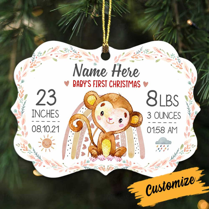 Personalized Baby Christmas Animal Jungle Benelux Ornament OB301 81O34 1