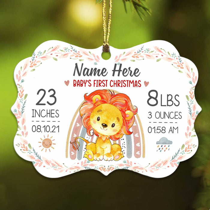 Personalized Baby Christmas Animal Jungle Benelux Ornament OB301 81O34 1