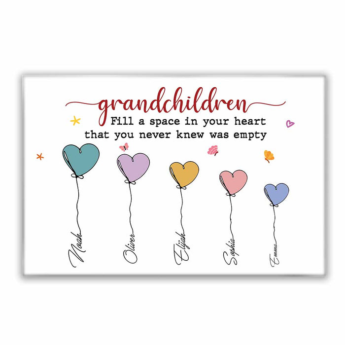 Personalized Grandma Grandpa Heart Poster OB294 81O34 1