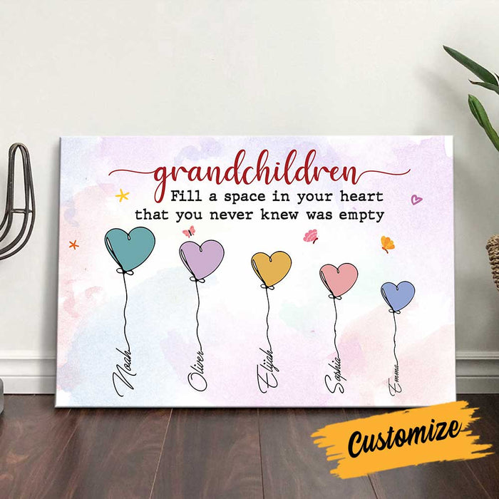 Personalized Grandma Grandpa Heart Poster OB294 81O34 1