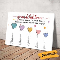 Personalized Grandma Grandpa Heart Poster OB294 81O34 thumb 1