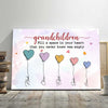 Personalized Grandma Grandpa Heart Poster OB294 81O34 1