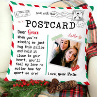 Personalized Long Distance Friends Family Mom Dad Pillow OB301 85O47 thumb 1