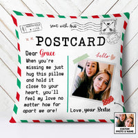 Personalized Long Distance Friends Family Mom Dad Pillow OB301 85O47 thumb 1