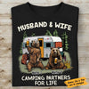 Personalized Husband Wife Couple Camping Partners T Shirt OB302 81O58 1