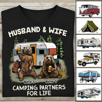 Personalized Husband Wife Couple Camping Partners T Shirt OB302 81O58 thumb 1