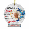 Personalized Butterfly Heaven Memo Photo Family Snow Globe Ornament NB12 85O34 1