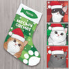 Personalized Christmas Cat Stocking OB302 24O32 1