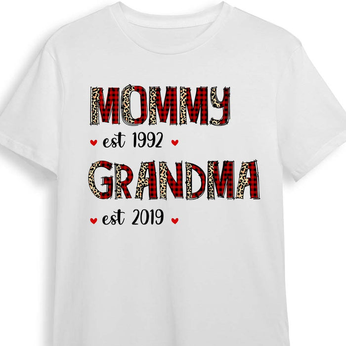 Personalized Grandma Christmas T Shirt NB18 30O58 1