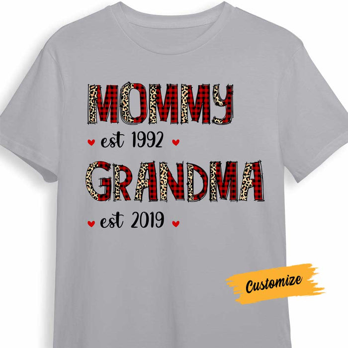 Personalized Grandma Christmas T Shirt NB18 30O58 1