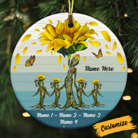 Personalized Grandma Granddaughter Mom Daughter Circle Ornament NB13 87O53 thumb 1