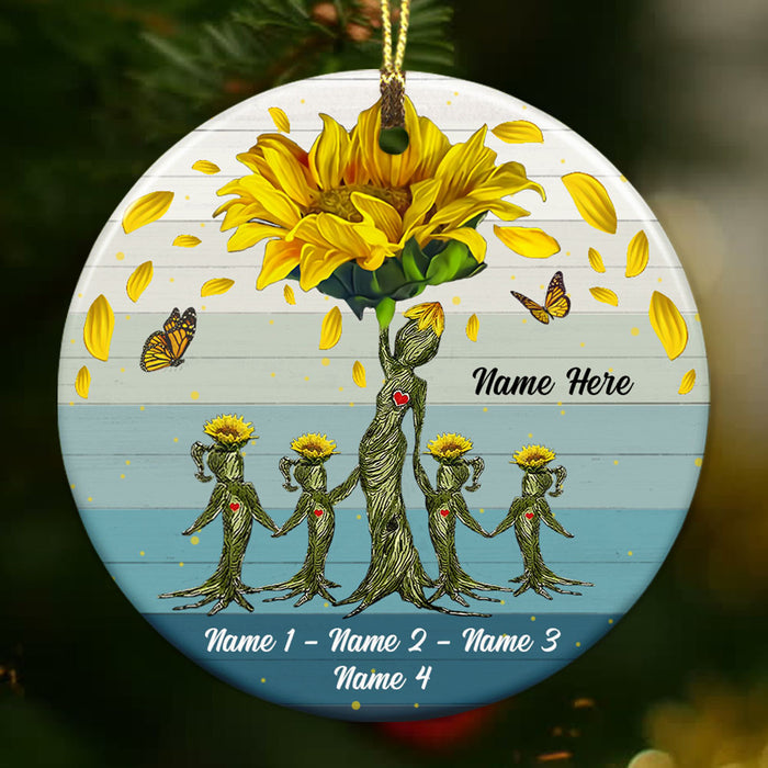 Personalized Grandma Granddaughter Mom Daughter Circle Ornament NB13 87O53 1
