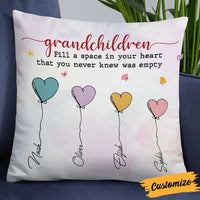 Personalized Grandma Grandpa Heart Pillow OB294 81O34 thumb 1