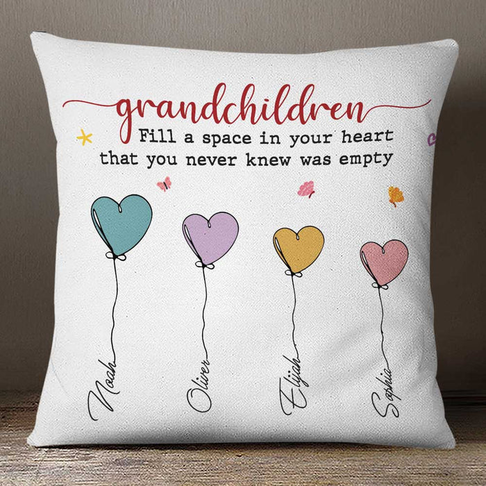 Personalized Grandma Grandpa Heart Pillow OB294 81O34 1