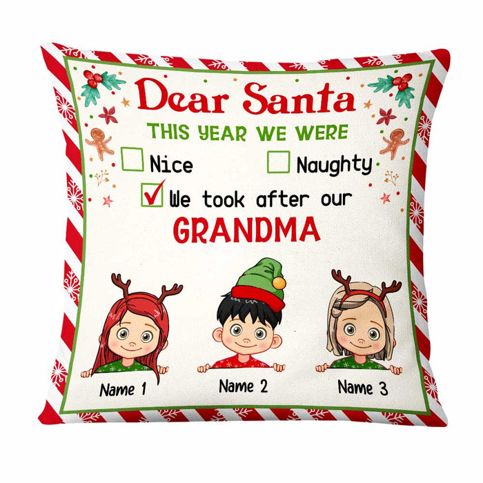 Personalized Grandma Christmas Pillow NB21 95O47 1