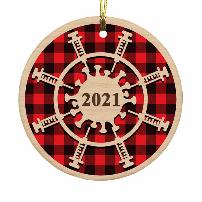Snowflake 2022 Christmas Circle Ornament NB12 30O58 1