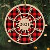 Snowflake 2022 Christmas Circle Ornament NB12 30O58 thumb 1