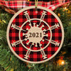 Snowflake 2022 Christmas Circle Ornament NB12 30O58 thumb 1