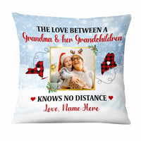 Personalized Grandma Mom Granddaughter Photo Long Distance Pillow NB14 87O47 thumb 1